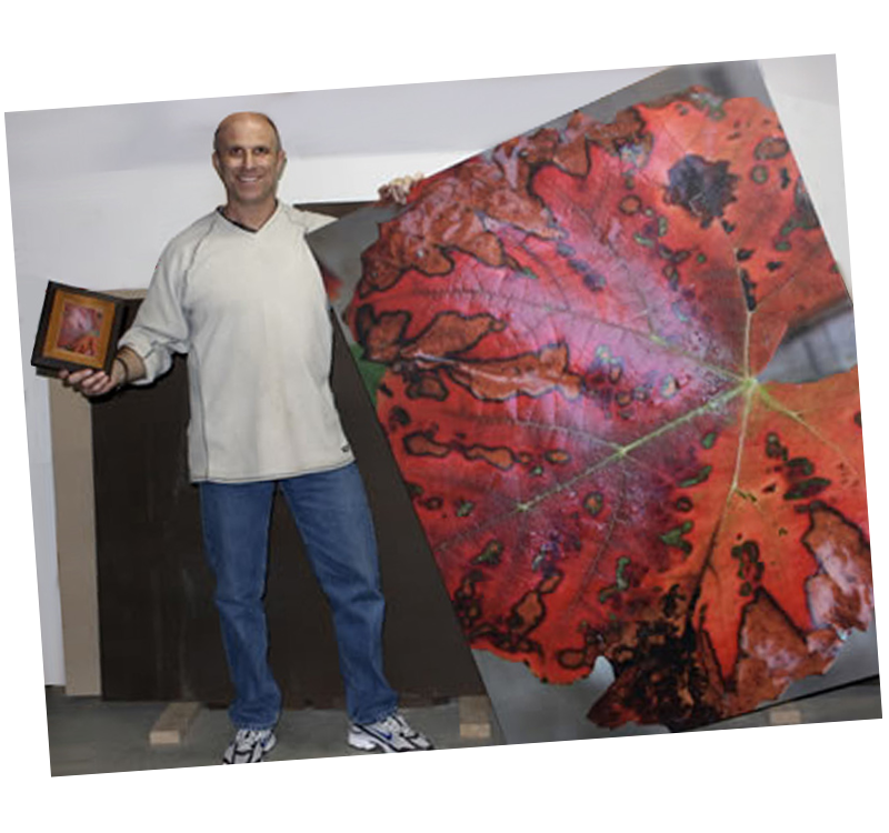 DAVE holding large Art Project